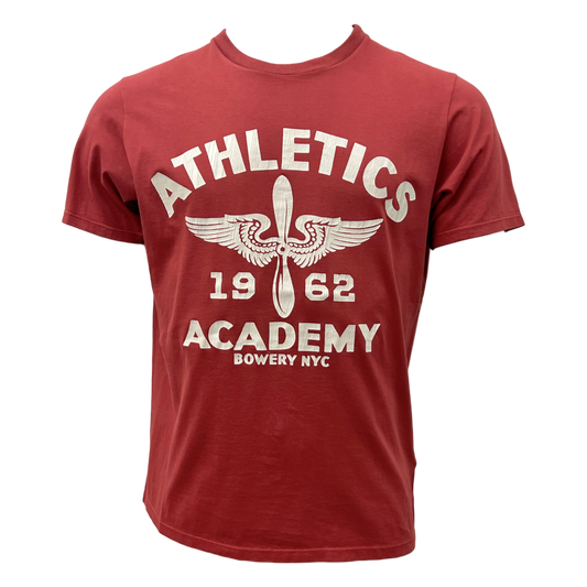 Bowery NYC, Athletics Academy, T-Shirt, brick red