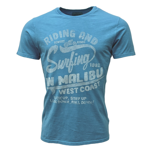 Bowery NYC, Riding and Surfing, T-Shirt, ibiza blue