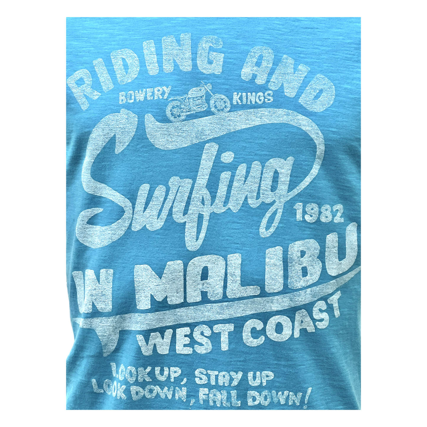 Bowery NYC,T-Shirt,Bowery NYC, Riding and Surfing, T-Shirt, ibiza blue,UNIT Hamburg