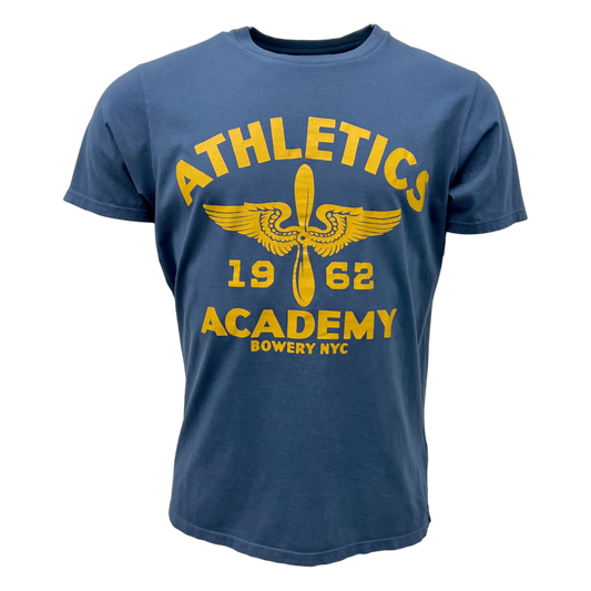 Bowery NYC,T-Shirt,Bowery NYC, Athletics Academy T-Shirt, mood indigo,UNIT Hamburg