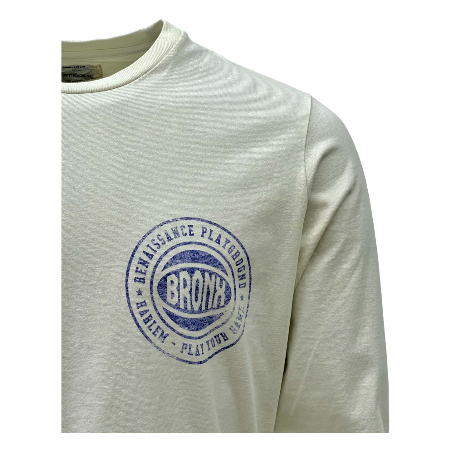 Bowery NYC,Sweatshirt,Bowery NYC, Bronx Long Sleeve T-Shirt, ecru,UNIT Hamburg