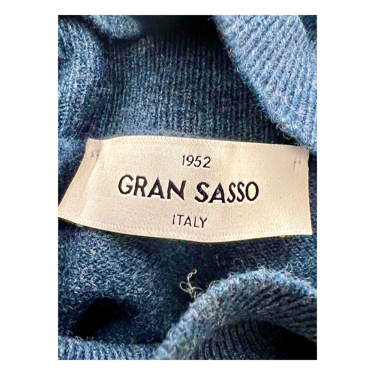 Gran Sasso,Pullover,Gran Sasso, Merino/Cashmere, Rollkragen, atlantik blau,UNIT Hamburg