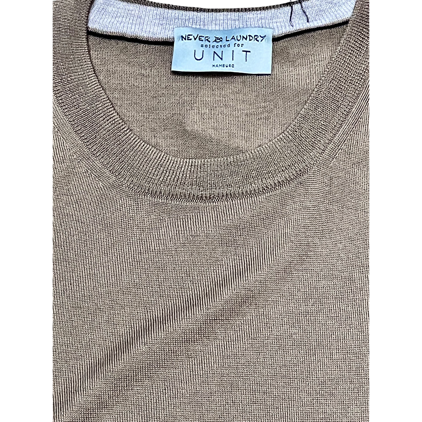 Never Laundry Super Tasmania Rundhals – Elephant Grey