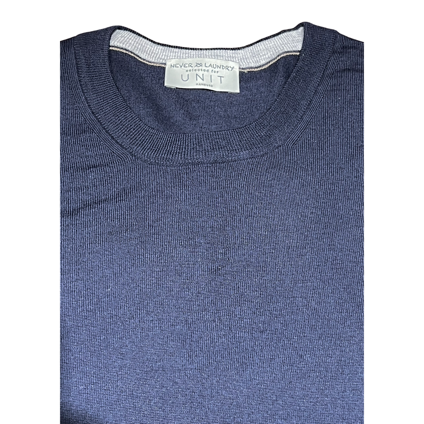 Never Laundry Super Tasmania Rundhals – Navy