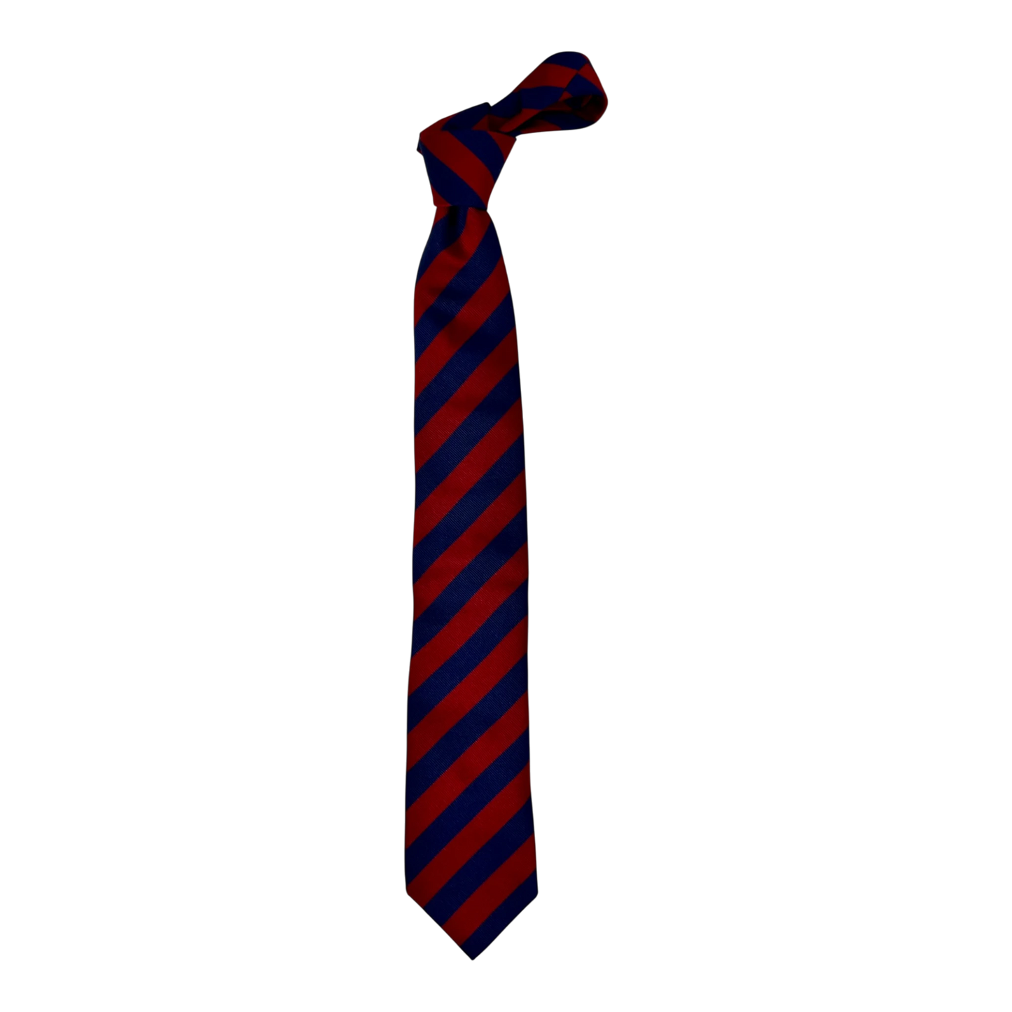 Ascot, Regimentskrawatte, Seide, rot-blau gestreift