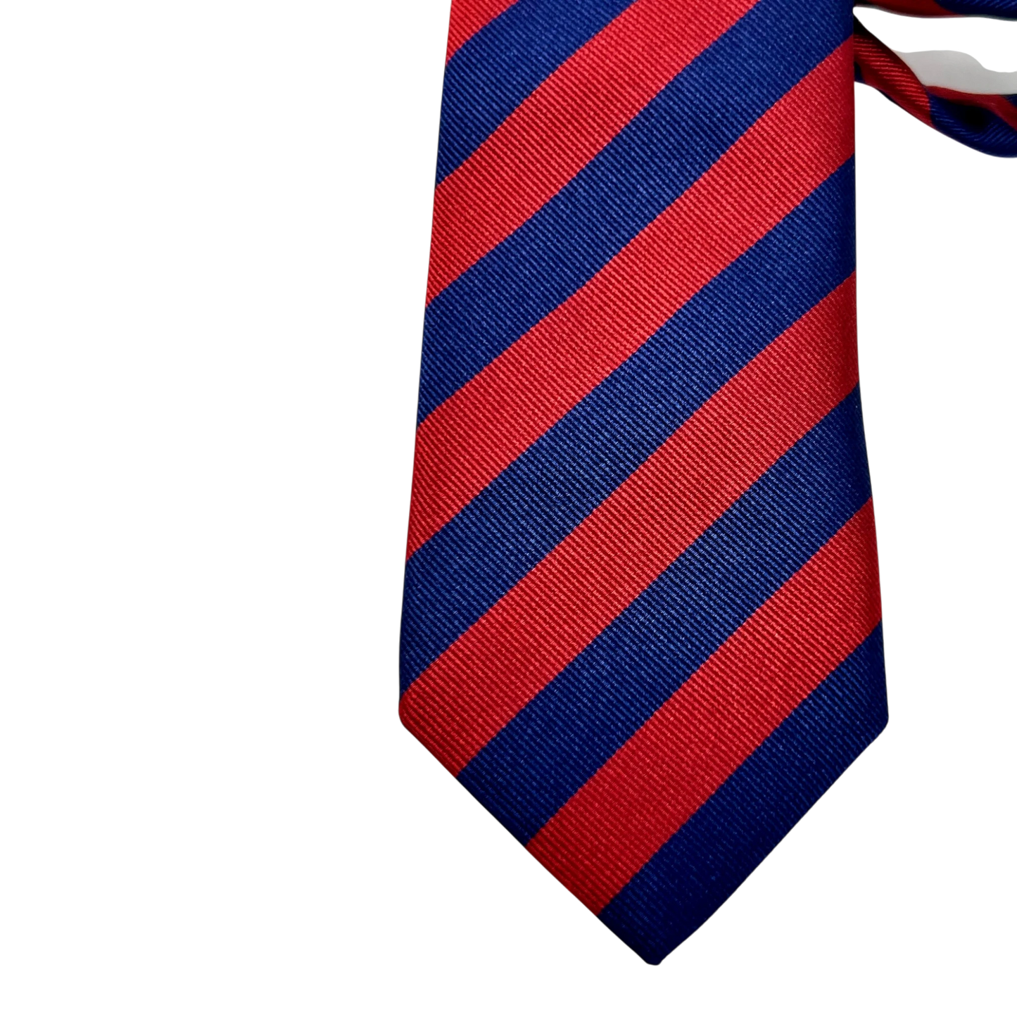 Ascot, Regimentskrawatte, Seide, rot-blau gestreift