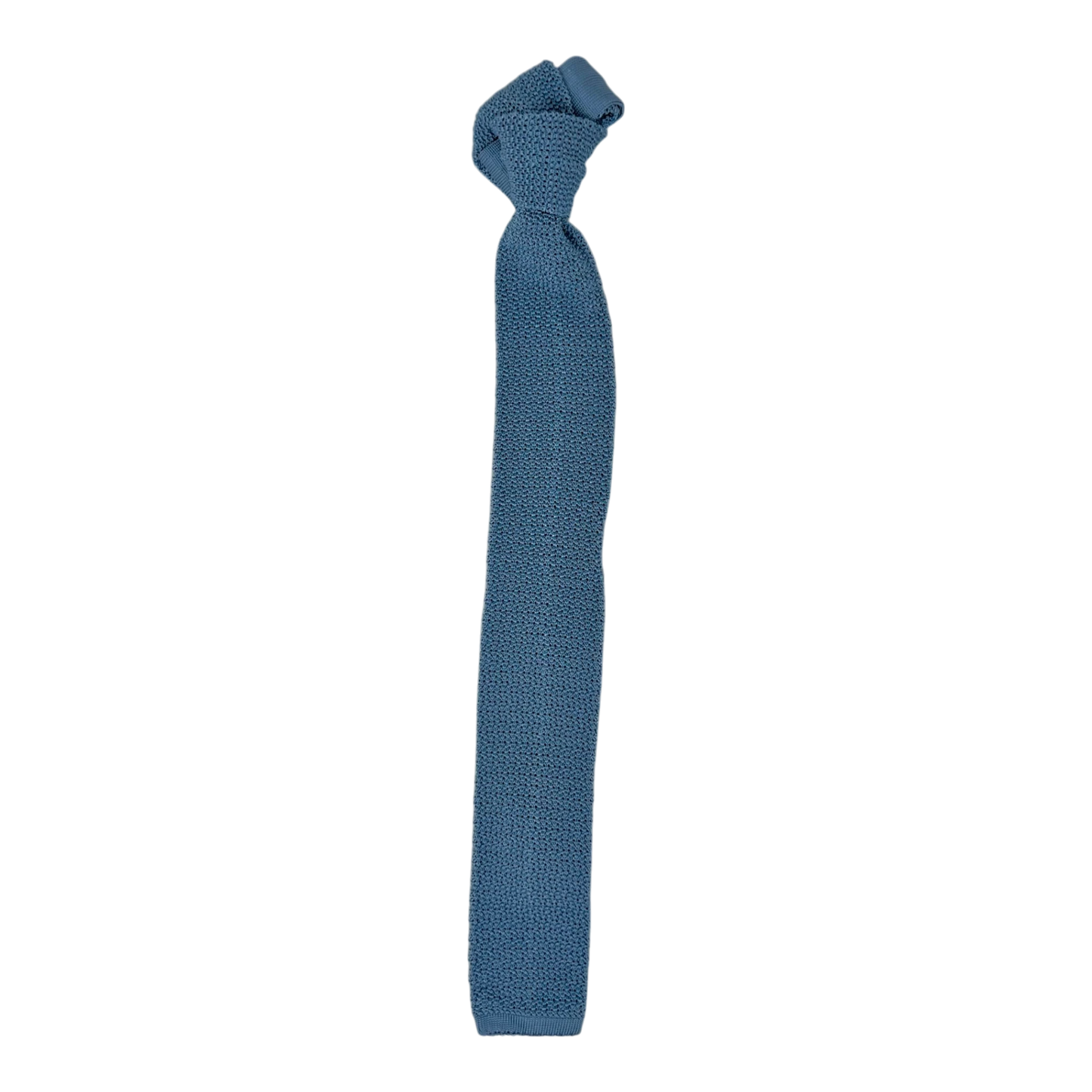 Ascot, Seidenstrickkrawatte, uni babyblau