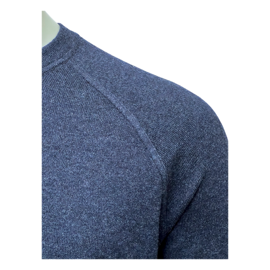 Never Laundry,Pullover,Never Laundry, Stricksweat, Raglanarm, Merino/ Kaschmir, denimblau,UNIT Hamburg