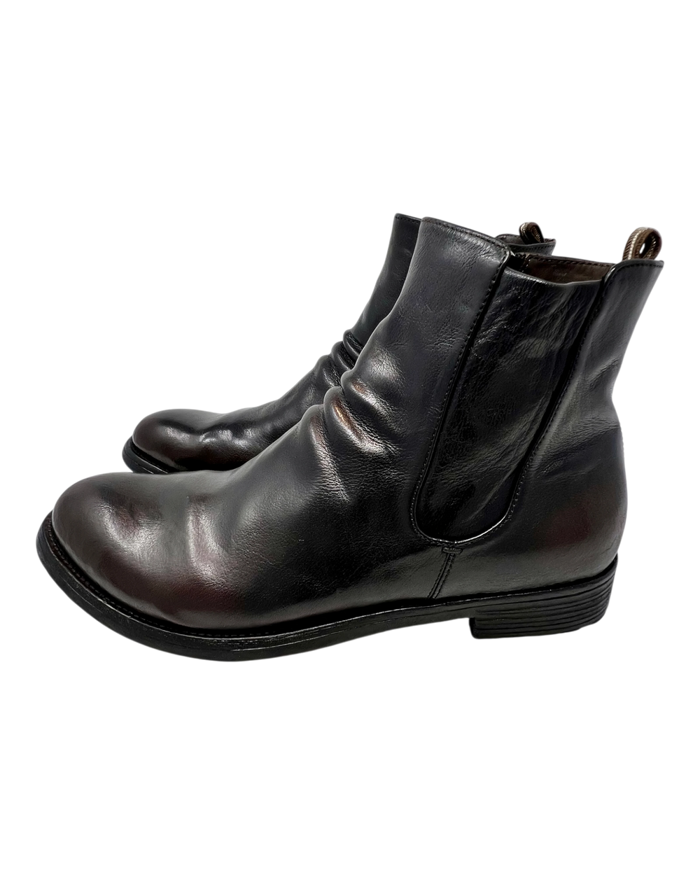 Officine Creative Chelsea Zip Boot Patina, schwarzbraun