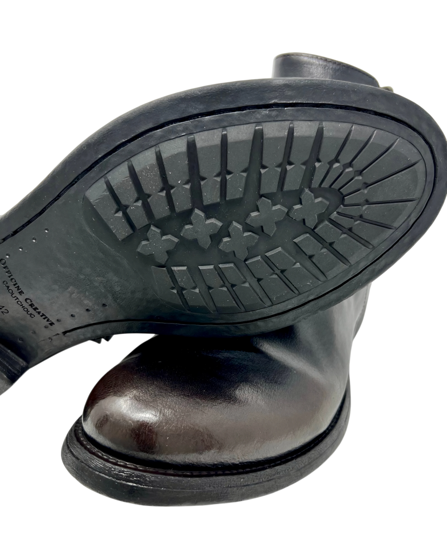 Officine Creative Chelsea Zip Boot Patina, schwarzbraun