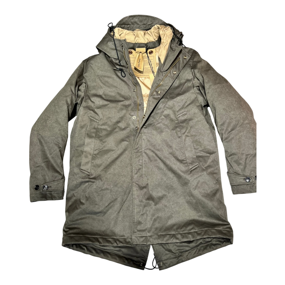 Ten c, Core Down Parka aus OJJ mit Daunenfüllung, oliv