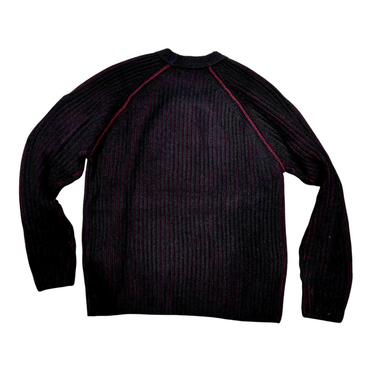 C.P. Company, Wool Fleece Knit Bi-Color Pullover
