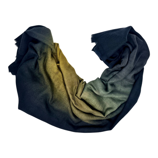 Faliero Sarti Chips Frame Schal in Blau und Schwarz