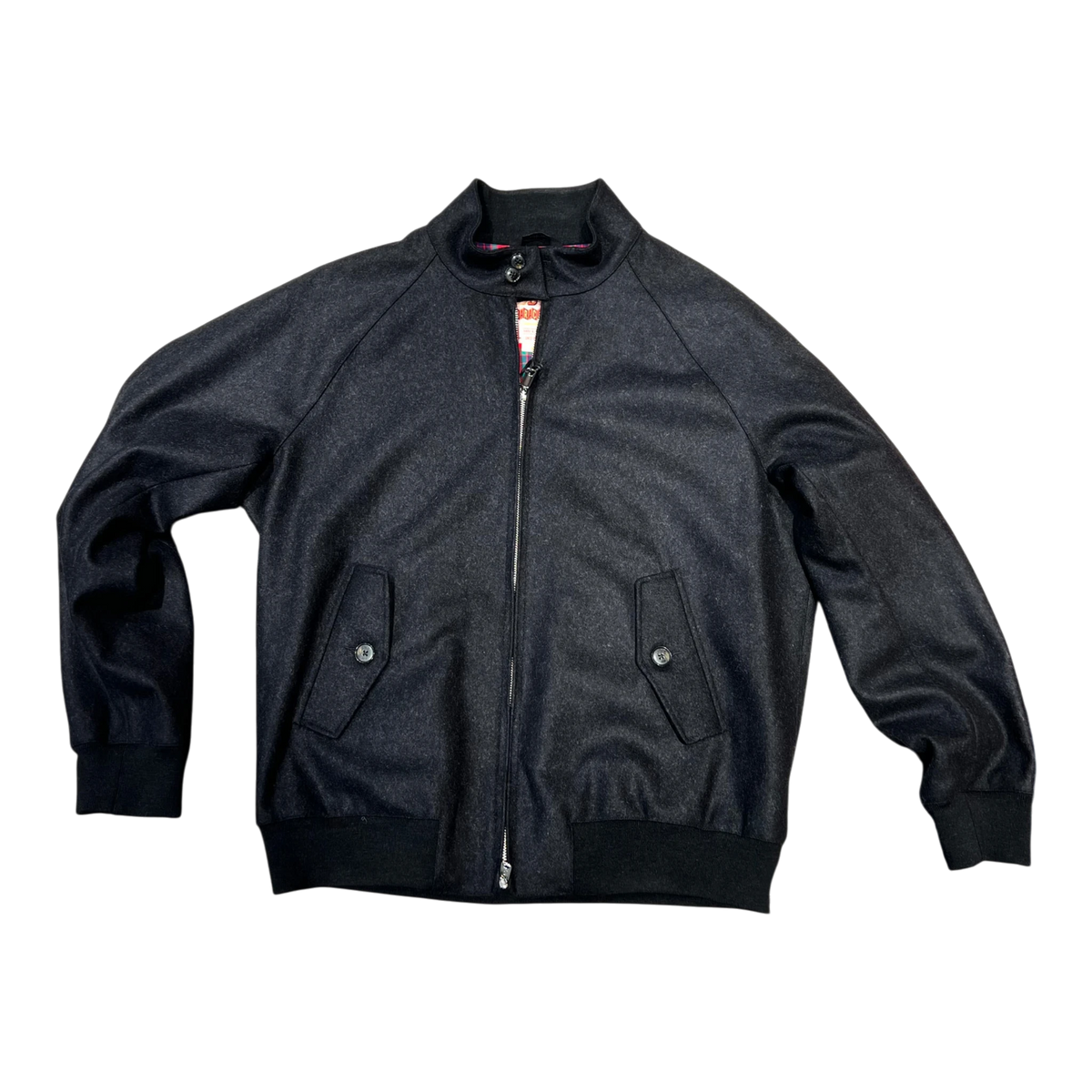 Baracuta G9 Unpadded Melton Harrington-Jacke, antra