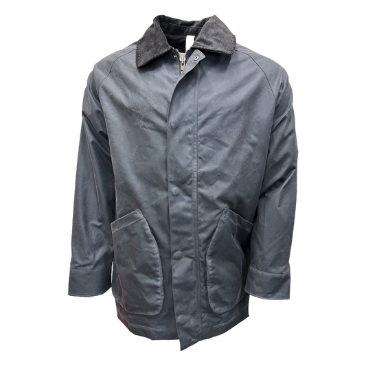 Brixtol Textiles, Curtis, Wachsjacke, rauchblau