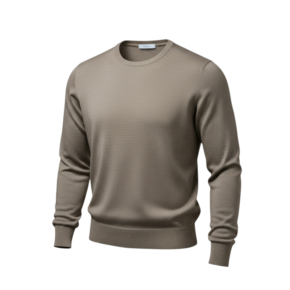 Never Laundry Super Tasmania Rundhals – Elephant Grey