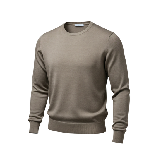 Never Laundry Super Tasmania Rundhals – Elephant Grey