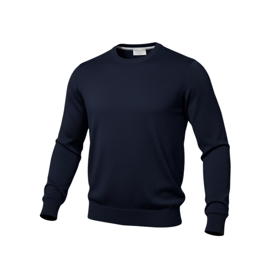 Never Laundry Super Tasmania Rundhals – Navy