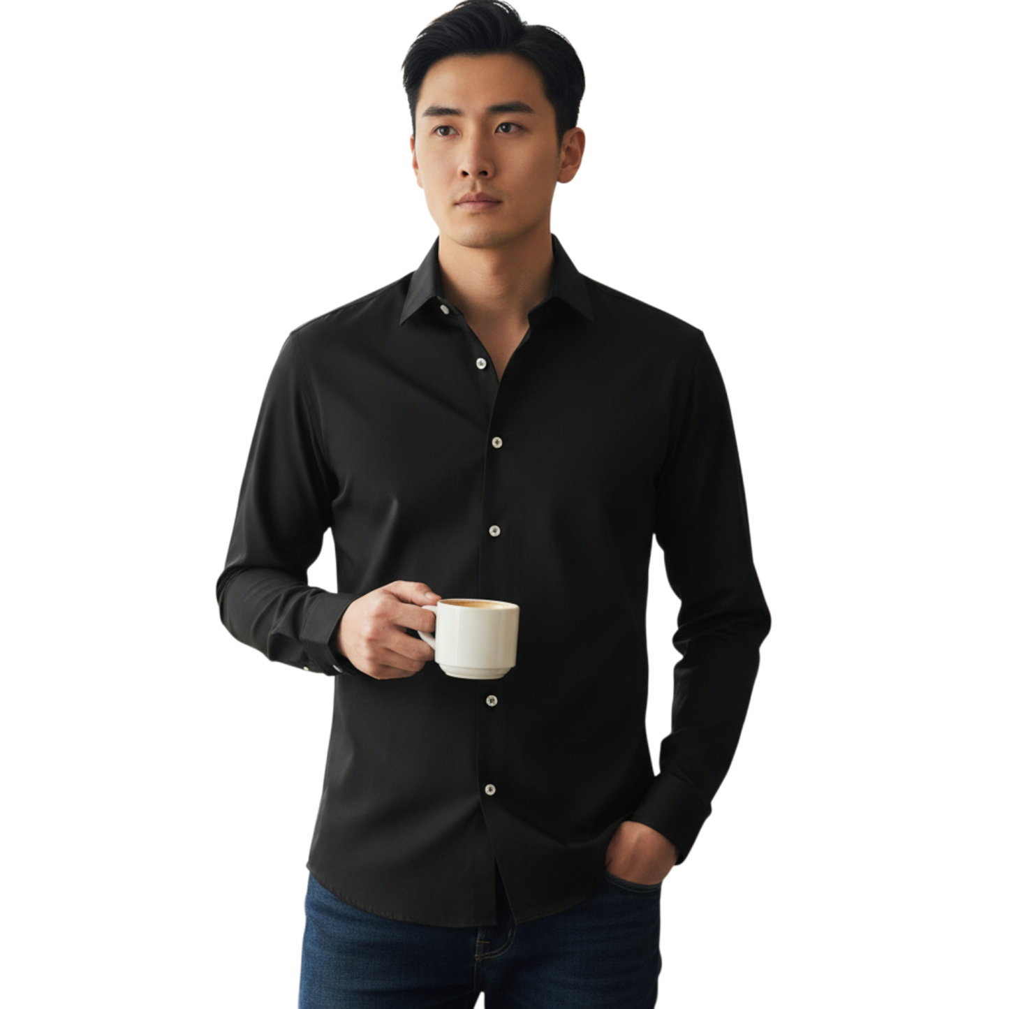 Sonrisa, the fine jersey shirt, black