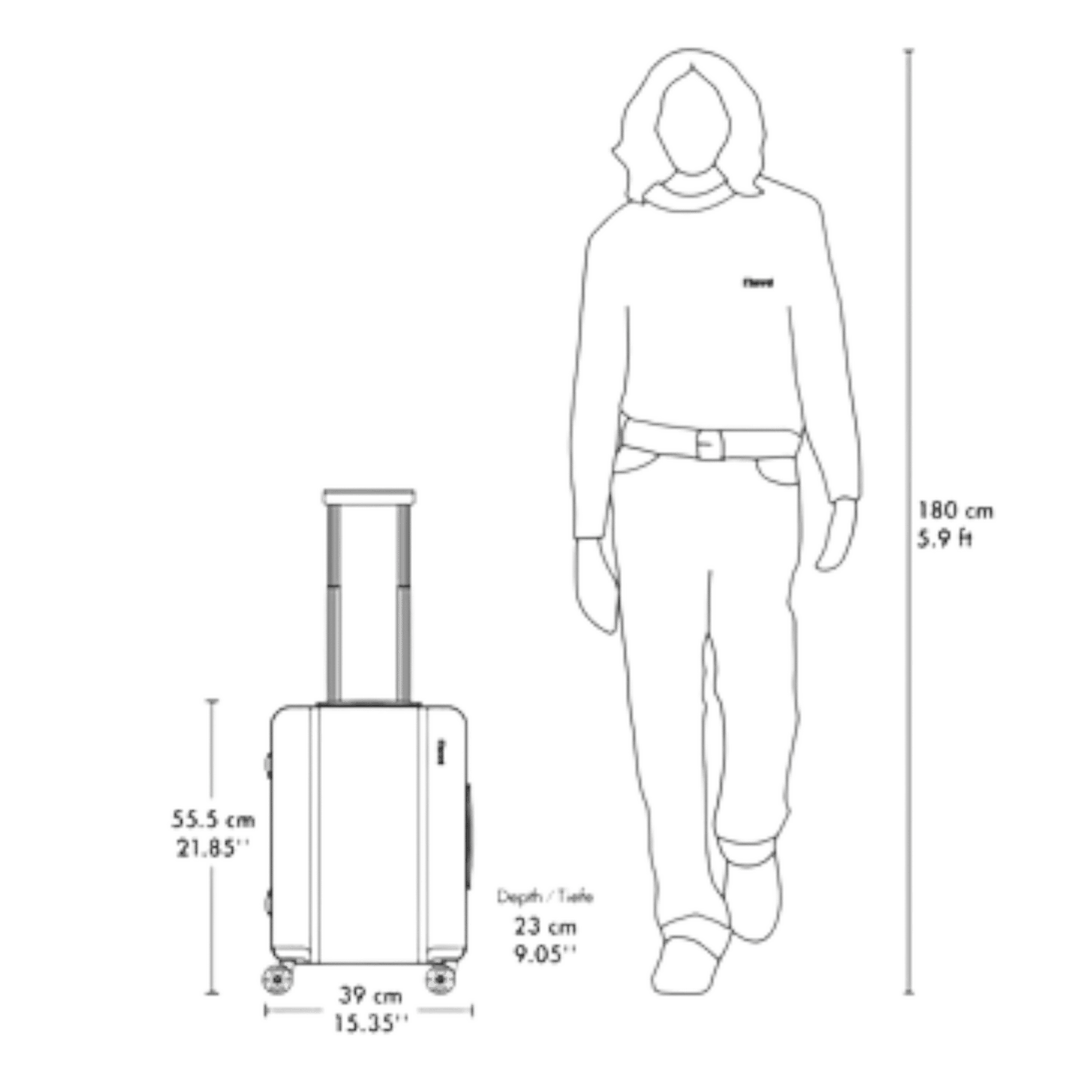 UNIT Hamburg - Aluminum Cabin Size Luggage, alu - Floyd