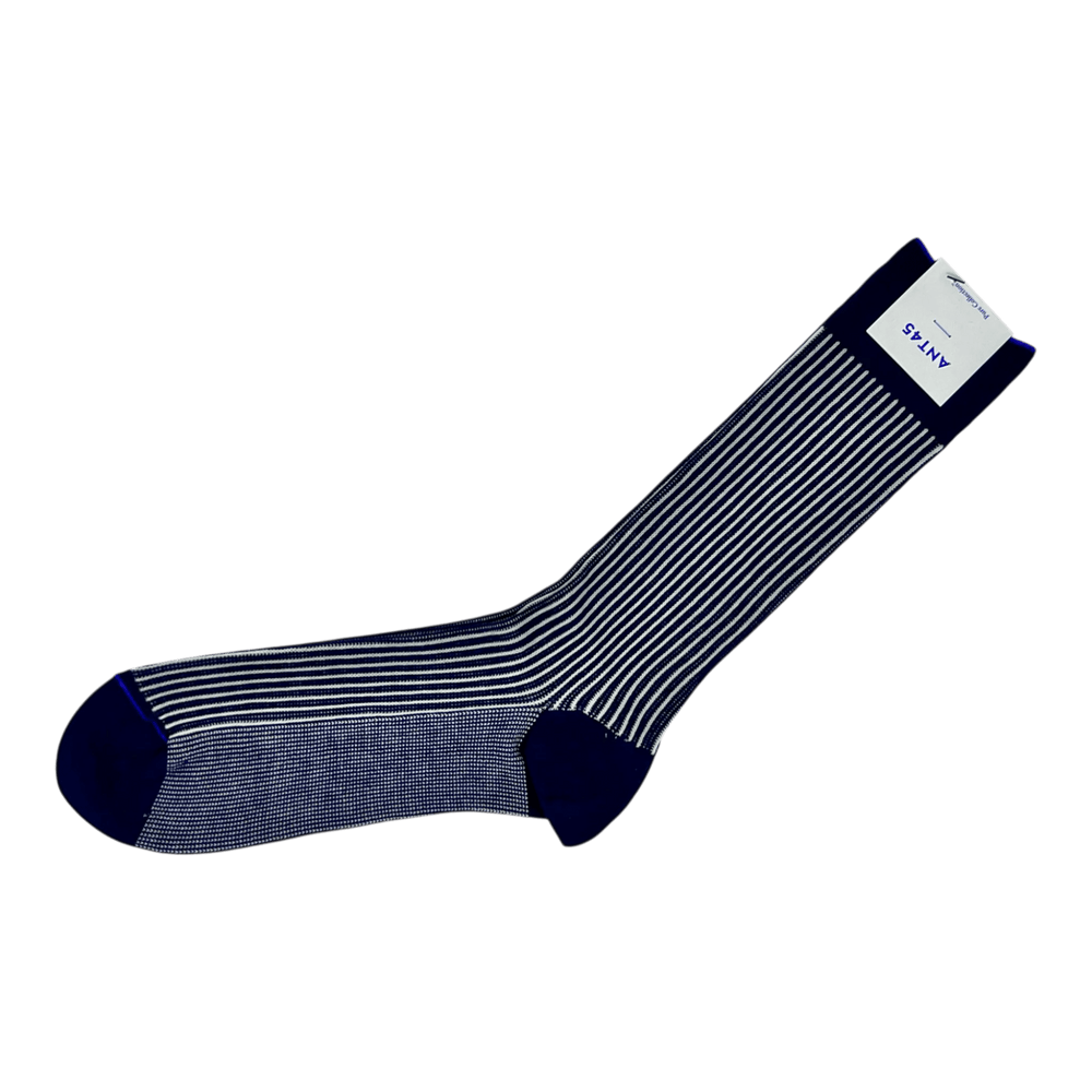 UNIT Hamburg - ANT45, STICK SHORT, Filoscozia Bio Cotton, Streifen navy blau - ANT45