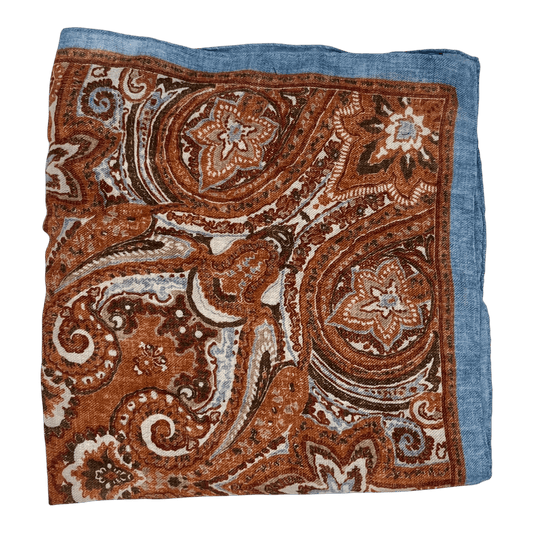 UNIT Hamburg - Ascot, Halstuch, Bandana Mandala Wolle / Kaschmir / Seide, rostbraun - Ascot