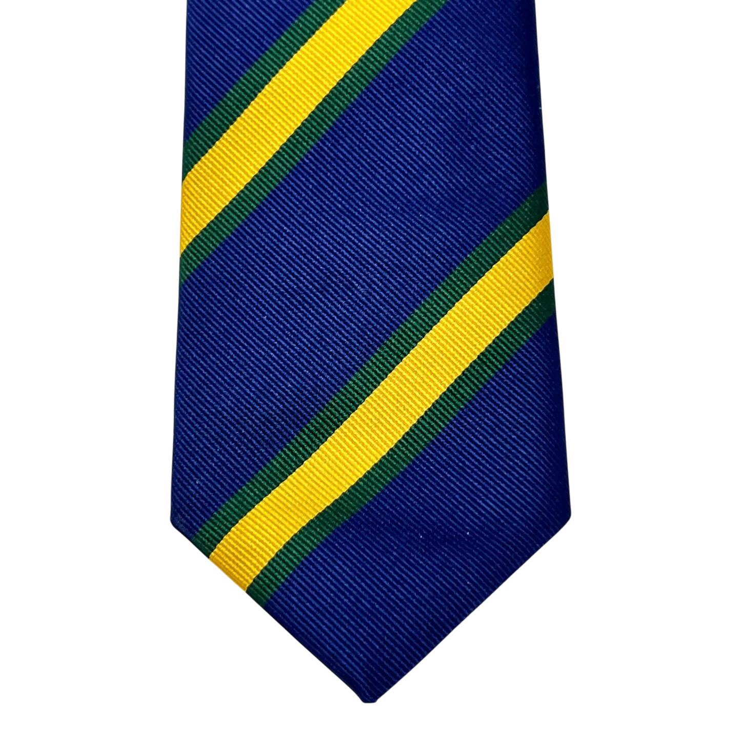 UNIT Hamburg - Ascot, Regimentskrawatte, Seide, blau - gelb - Ascot