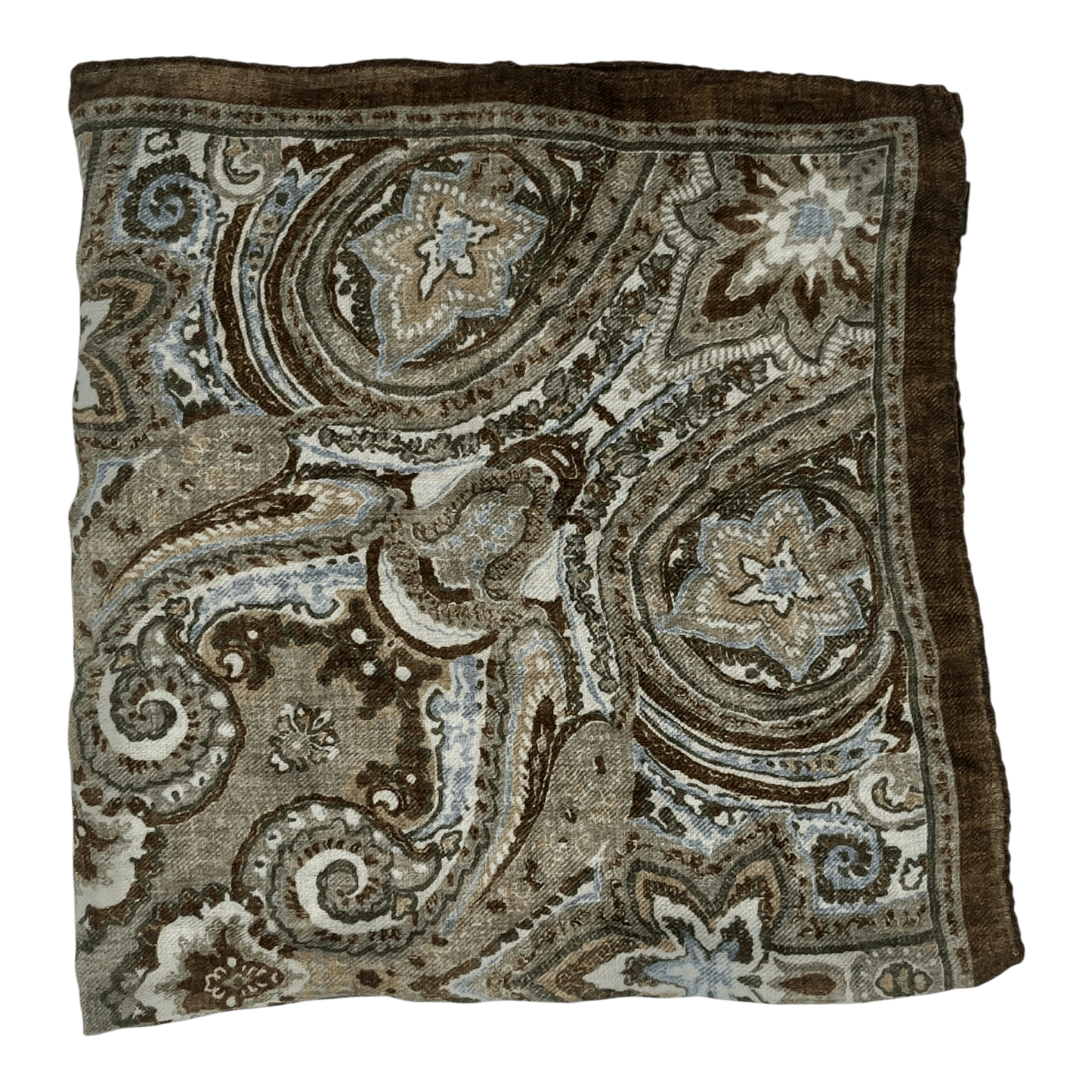 UNIT Hamburg - Ascot, Tuch Bandana 70x70cm, Wolle / Kaschmir / Seide, oliv - Ascot