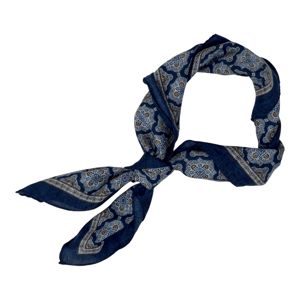 UNIT Hamburg - Ascot, Tuch oder Bandana mit maurischem Muster, blau 67x67cm - Ascot