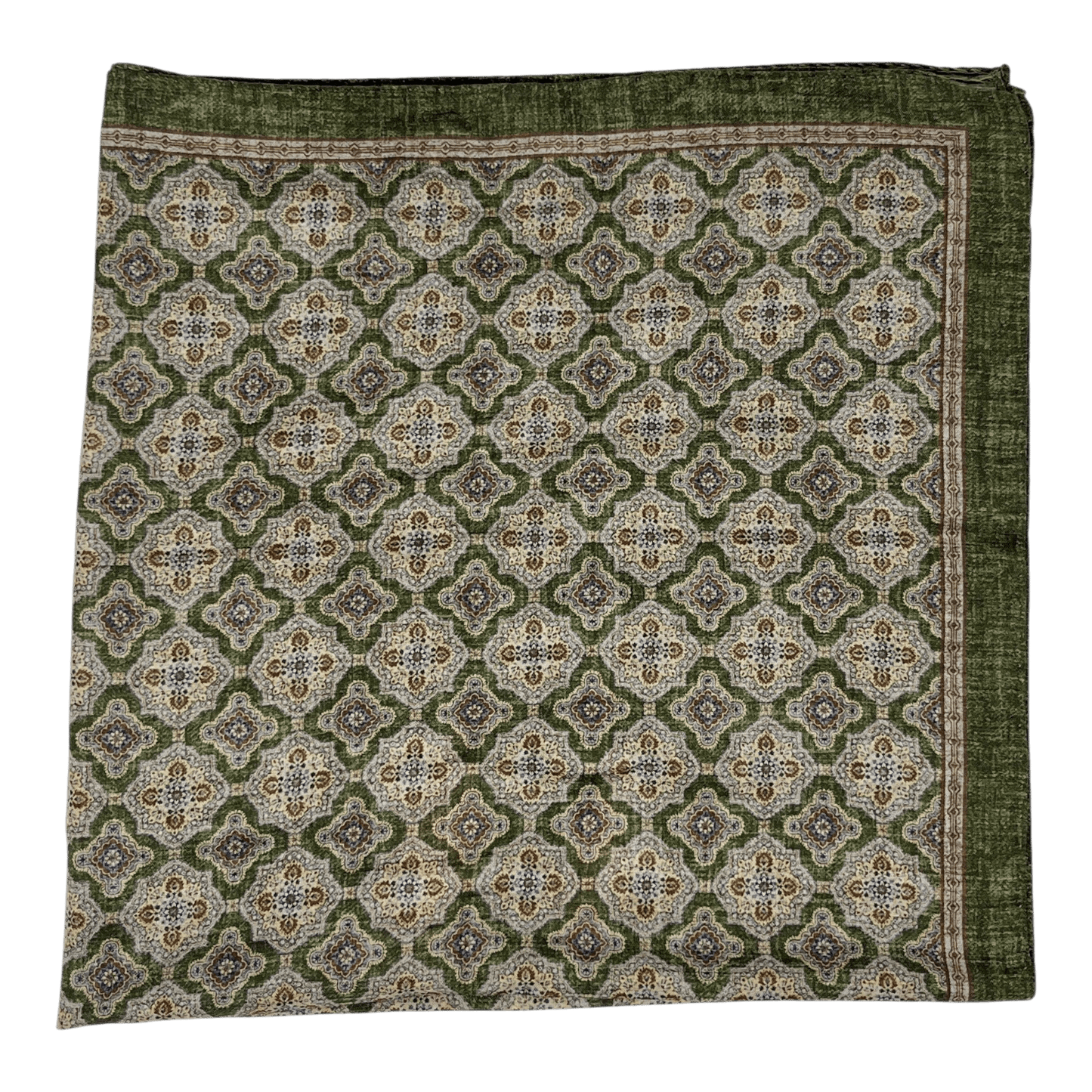 UNIT Hamburg - Ascot, Tuch oder Bandanas, maurisches Muster grün 67x67cm - Ascot