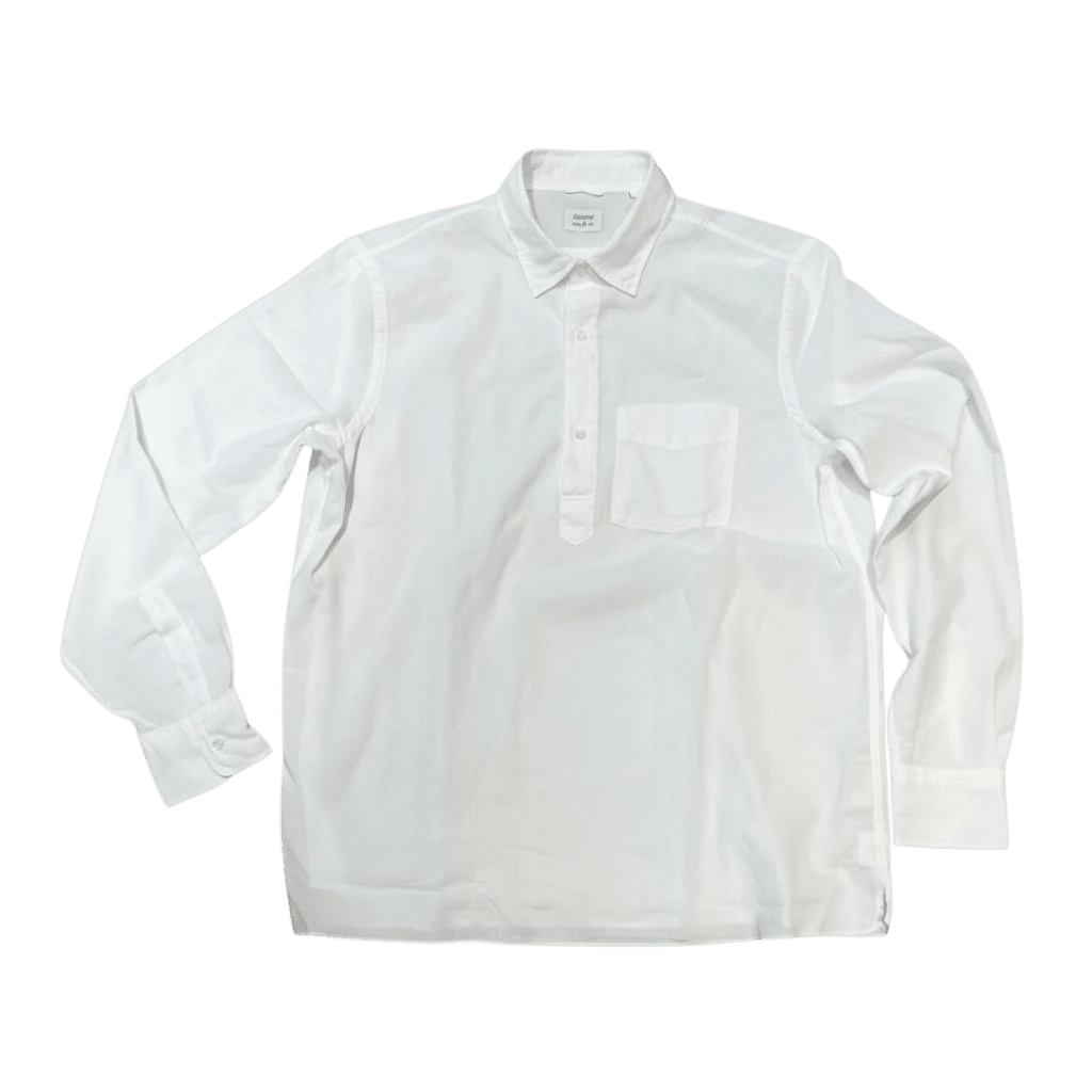 UNIT Hamburg - Aspesi, Double Shirt Mousseline, Langarm, weiß - ASPESI