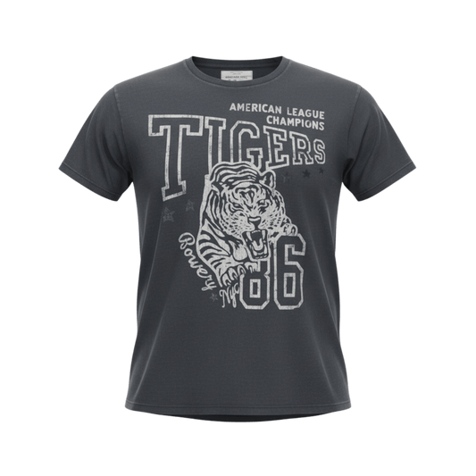 UNIT Hamburg - Bowery NYC American Tigers T‑Shirt, dunkelgrau, - Bowery NYC