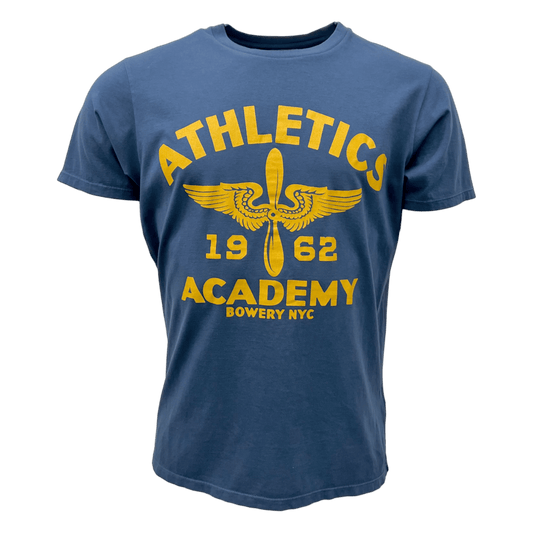 Bowery NYC, Athletics Academy T-Shirt, mood indigo - UNIT Hamburg