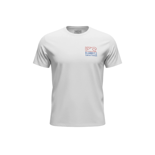 UNIT Hamburg - Bowery NYC, Biarritz Surfing Vintage Jersey T‑Shirt, weiß - Bowery NYC