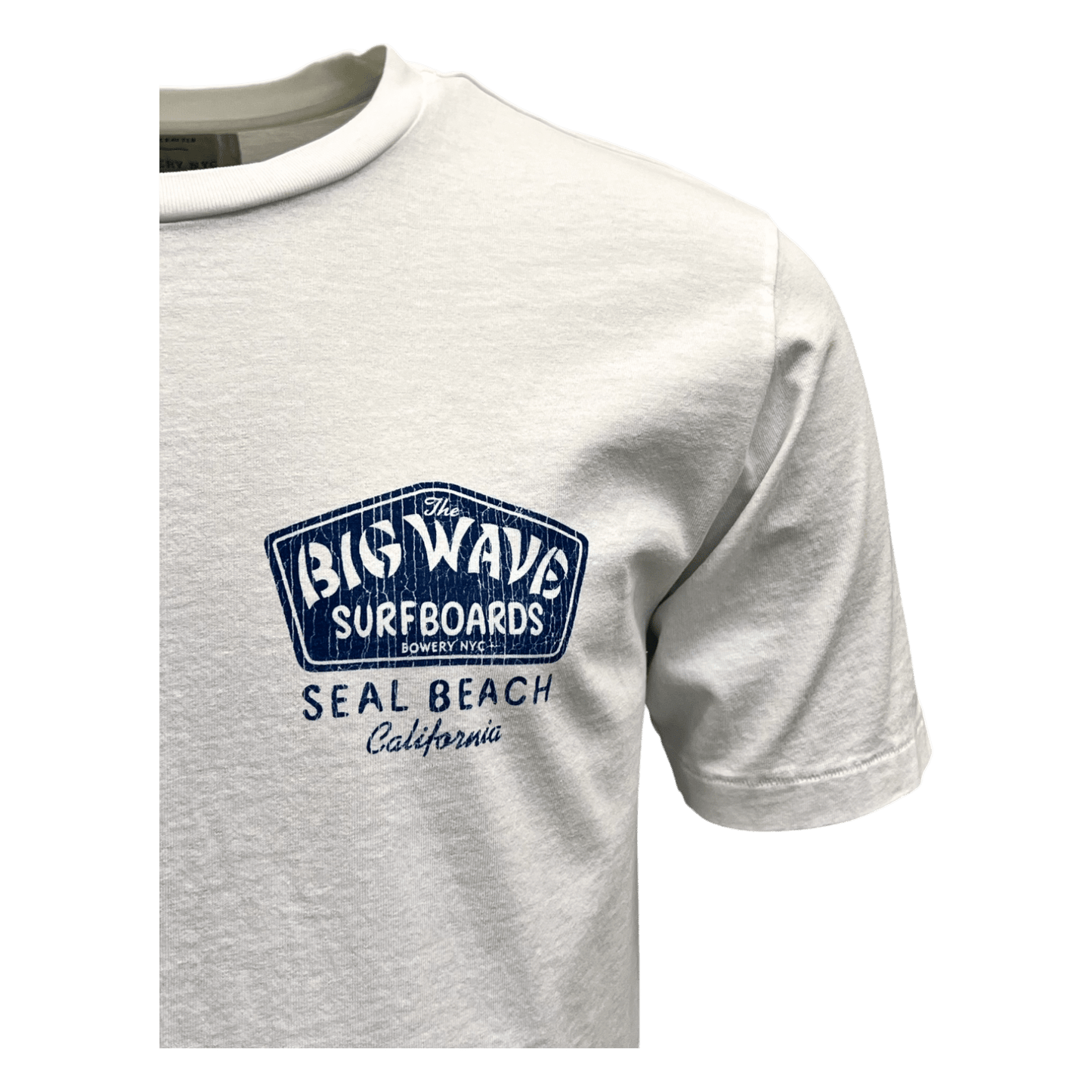 UNIT Hamburg - Bowery NYC, Big Wave Surfboards T-Shirts, Soft Jersey, weiß - Bowery NYC