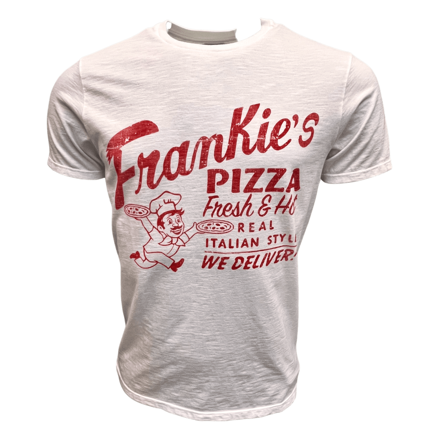 UNIT Hamburg - Bowery NYC, Frankie s Pizza Slub Jersey T-Shirt, weiß - Bowery NYC