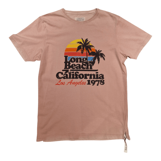 UNIT Hamburg - Bowery NYC, Long Beach, Soft Jersey, T‑Shirt, Vintage Pink - Bowery NYC