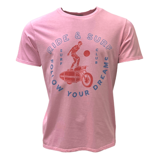 Bowery NYC, Ride & Surf T-Shirt, pink lemonade - UNIT Hamburg