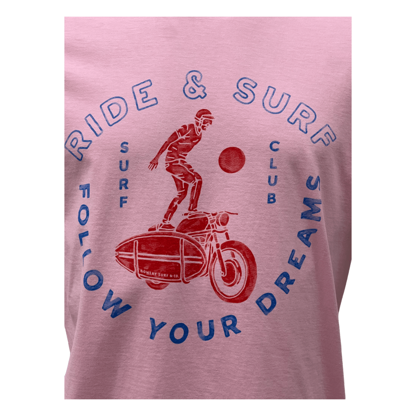 Bowery NYC, Ride & Surf T-Shirt, pink lemonade - UNIT Hamburg