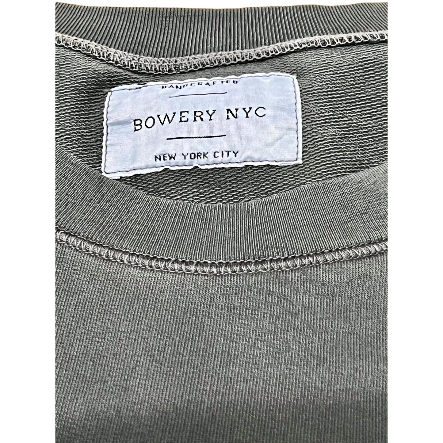 Bowery NYC, stückgefärbt, Sweatshirt, pirate black - UNIT Hamburg