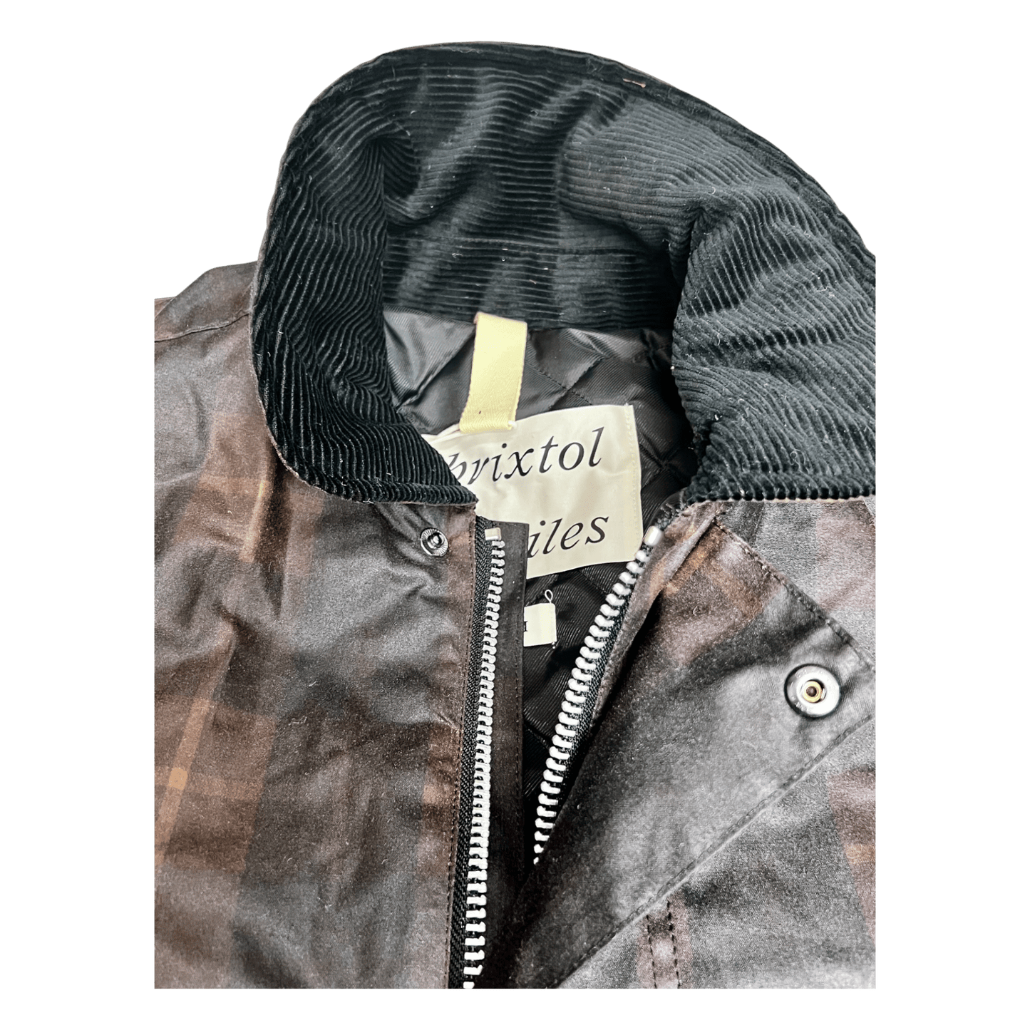 Brixtol, Curtis Waxed Jacket, braunes Karo - UNIT Hamburg