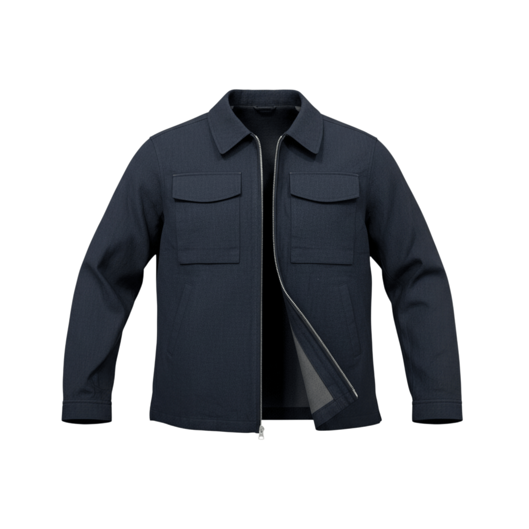 UNIT Hamburg - Brixtol Murray Linen Overshirt, Dunkelblau - Brixtol Textiles