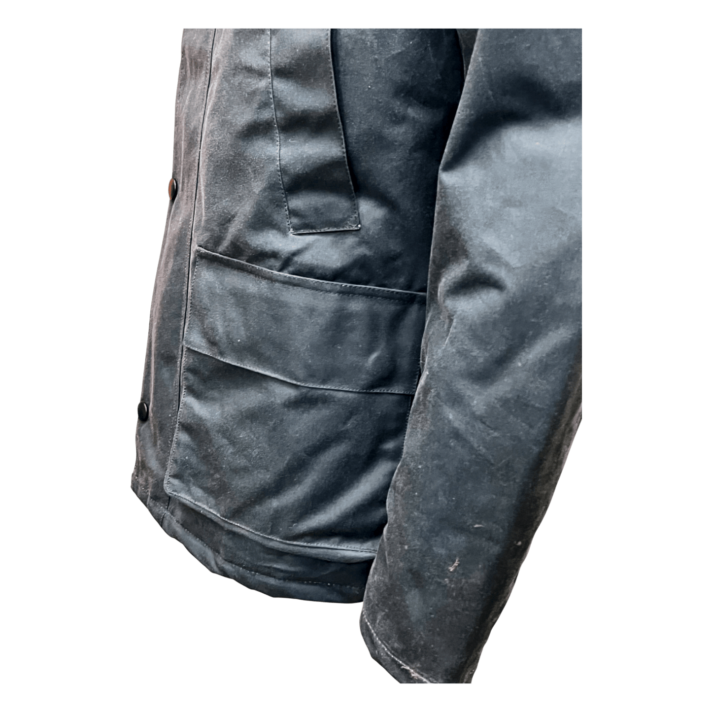 UNIT Hamburg - Brixtol Textiles, Curtis, Wachsjacke, rauchblau - Brixtol Textiles