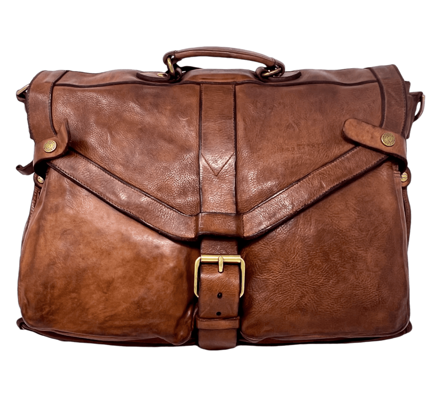 Campomaggi, Aktentasche, Kuriertasche, Farbe cognac - UNIT Hamburg