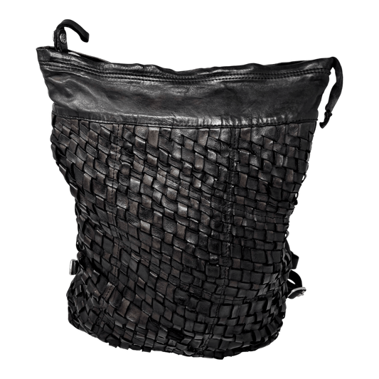 UNIT Hamburg - Campomaggi Leder - Rucksack geflochten – dunkelbraun - Campomaggi