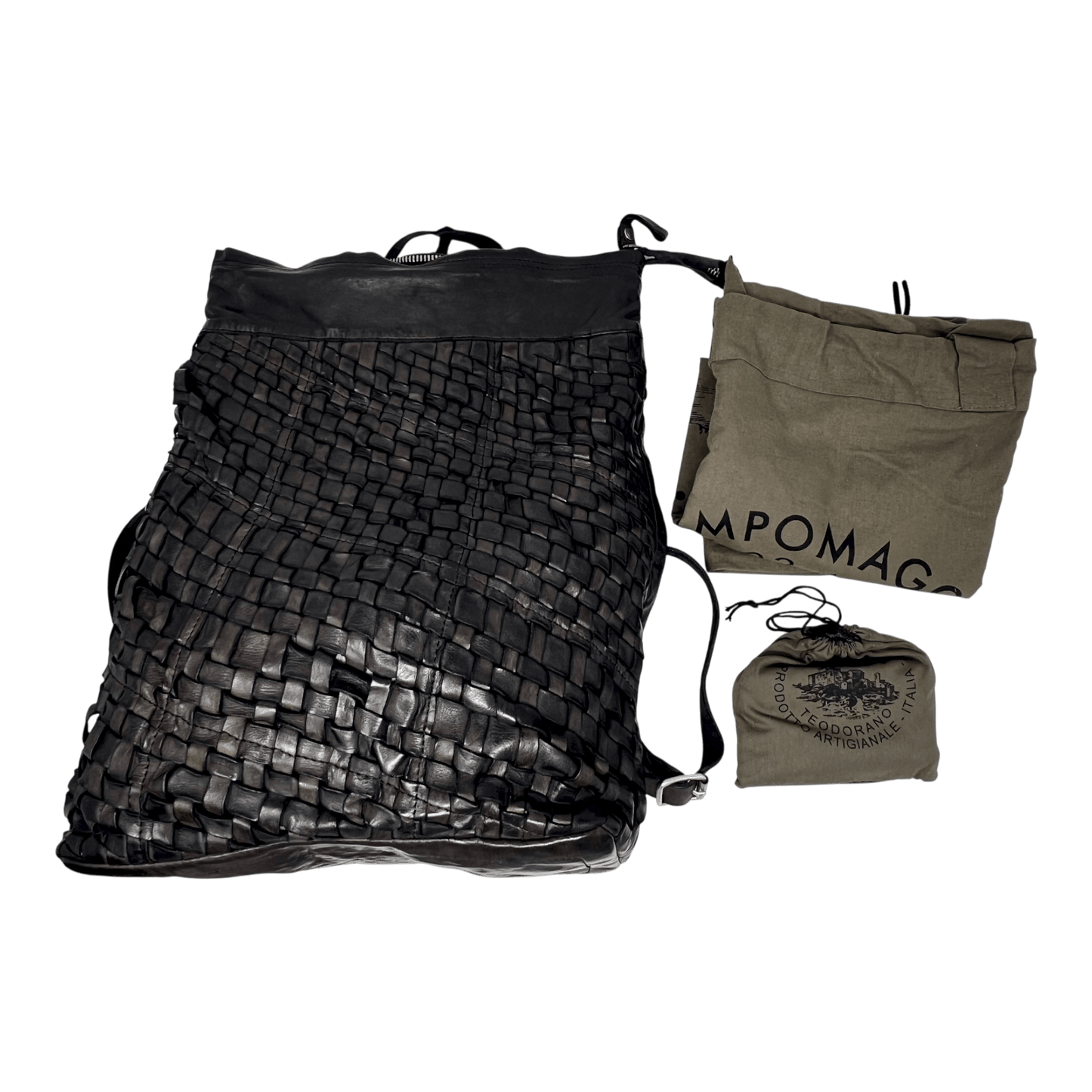 UNIT Hamburg - Campomaggi Leder - Rucksack geflochten – dunkelbraun - Campomaggi