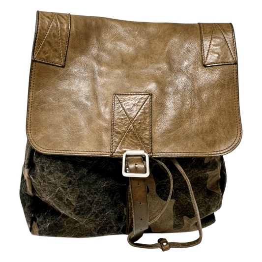 UNIT Hamburg - Campomaggi, Rucksack, Aktentasche, Leder/Canvas, oliv camouflage - Campomaggi