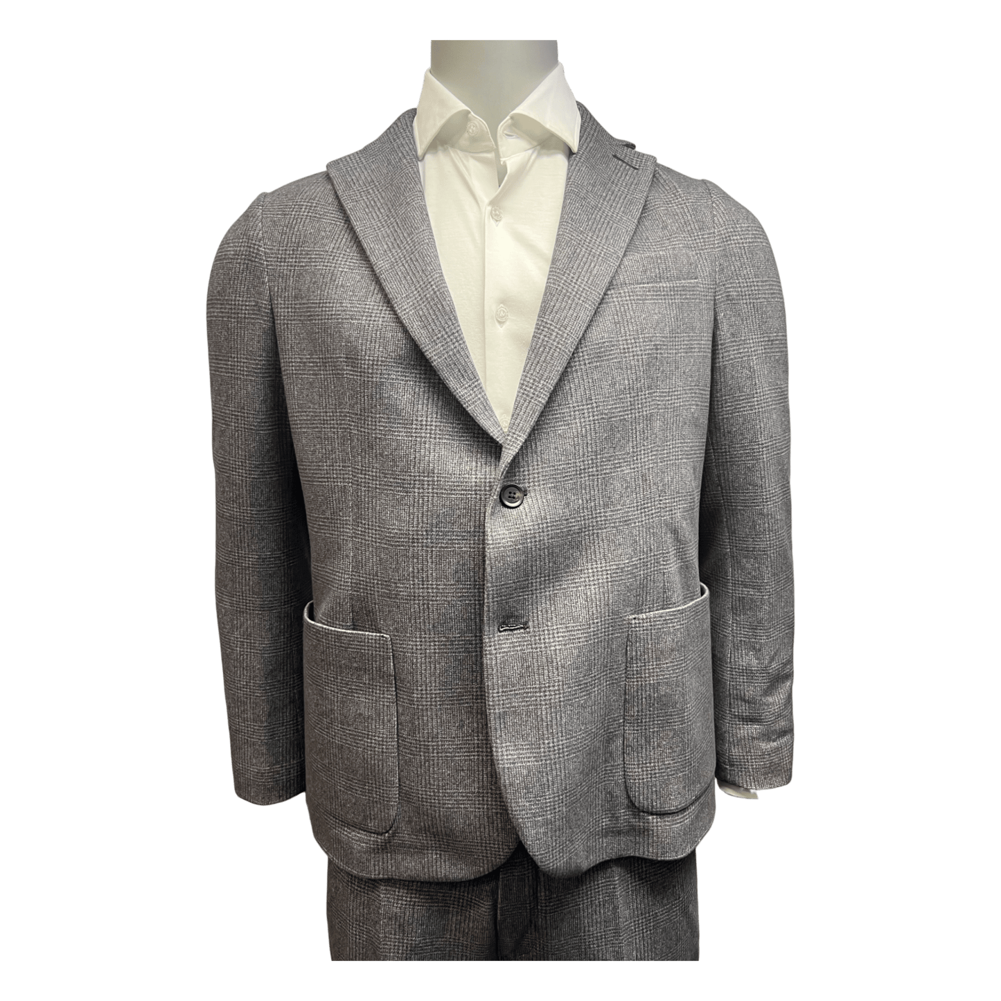 Circolo 1901, Glencheck Flanell Jersey, Blazer, grau - UNIT Hamburg