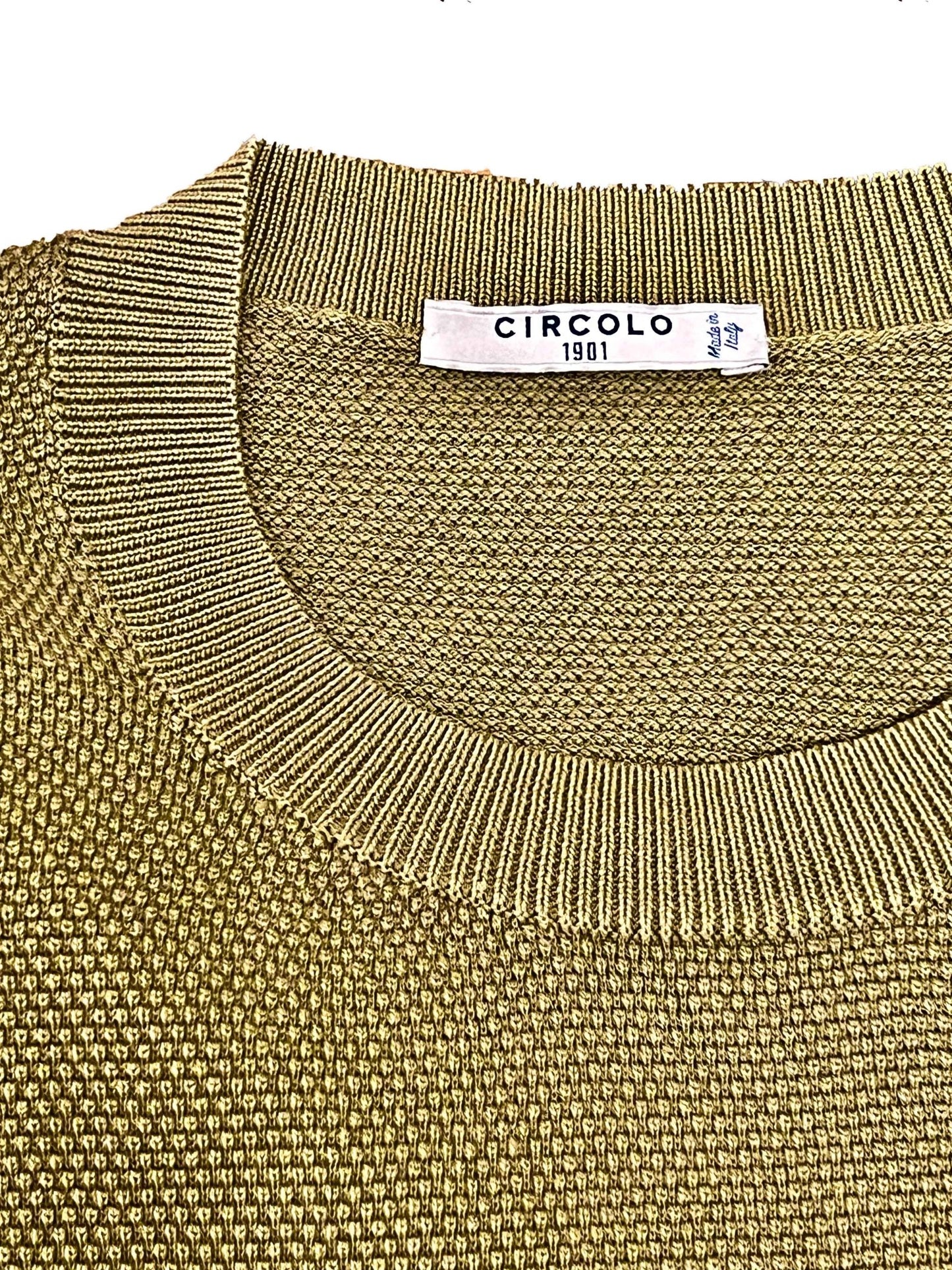 Circolo 1901, Strick T-Shirt, alga oliv - UNIT Hamburg