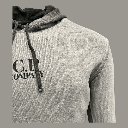 UNIT Hamburg - C.P. Company, Chenille Hoodie, handspray, grau schwarz - C.P. Company